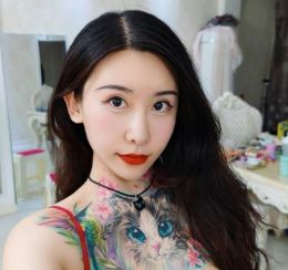 西安猫纹身高冷范御姐